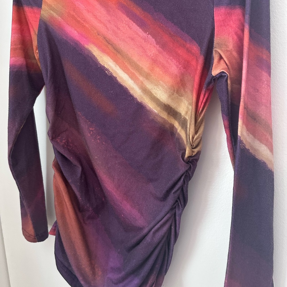 Multicolor Long Sleeve Women's Top